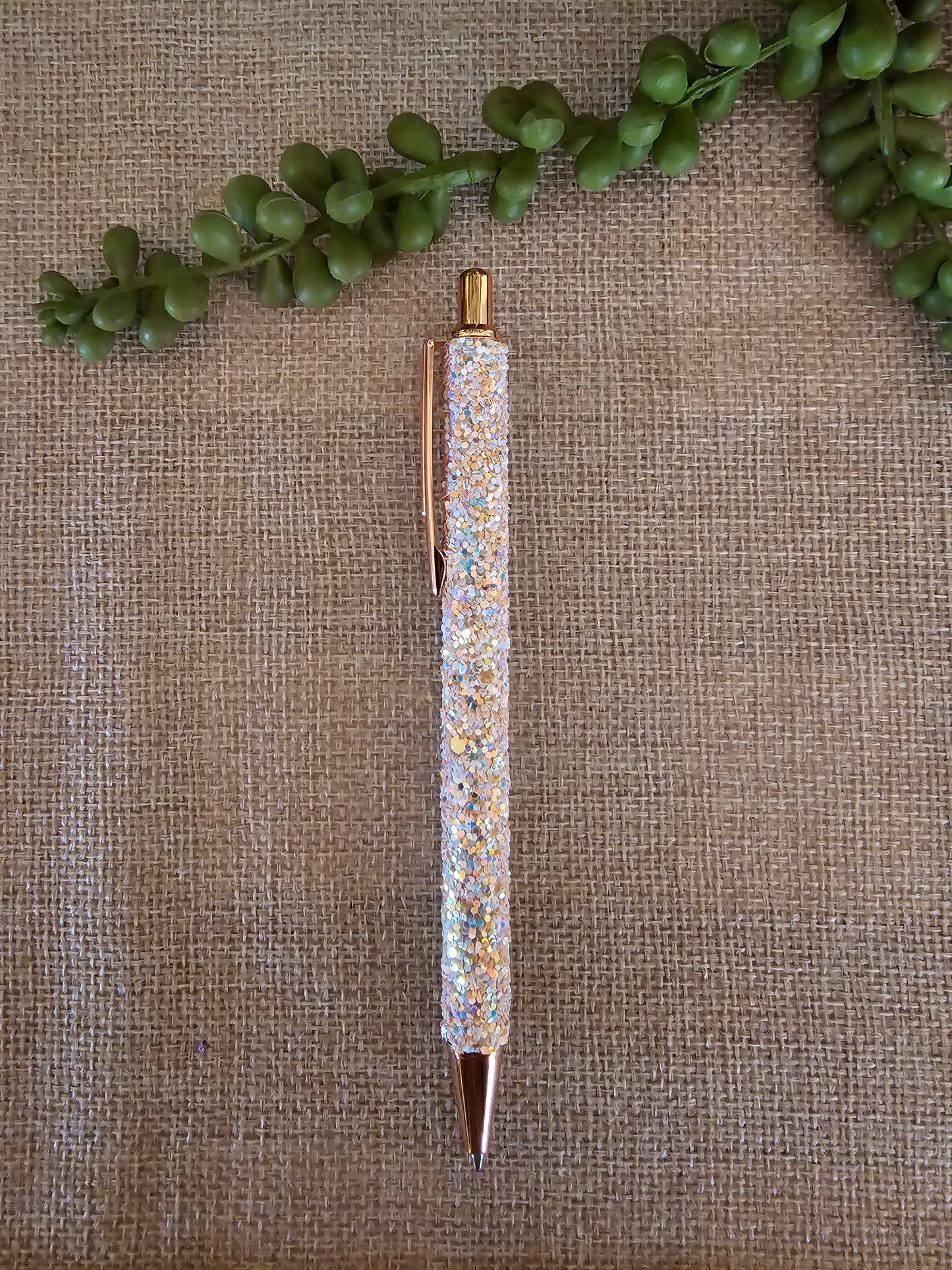 Fancy Glitter Pen - Rose Gold/Opal