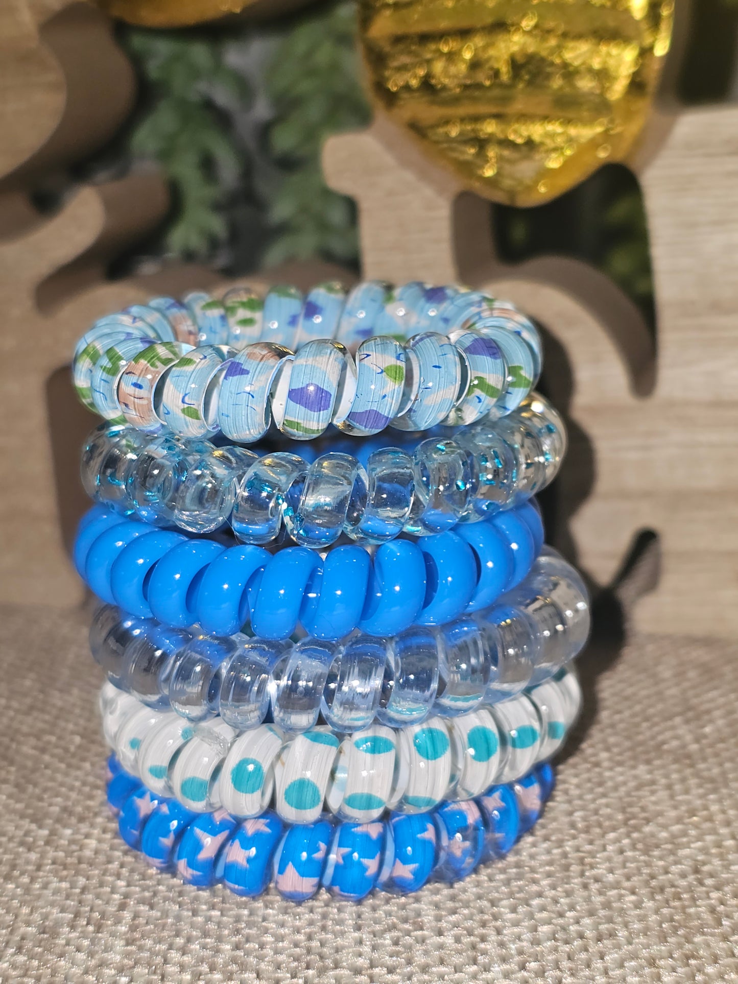 Telephone Cord Hair Ties
