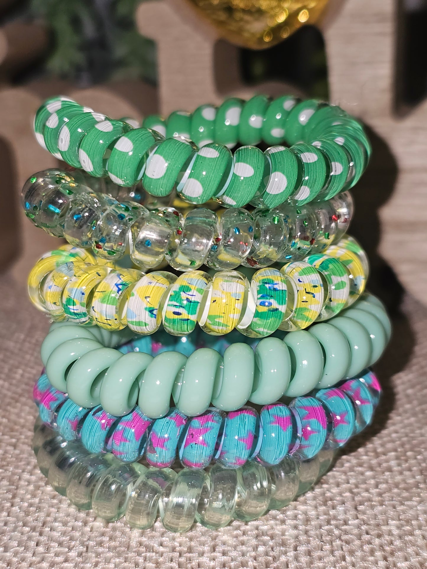 Telephone Cord Hair Ties