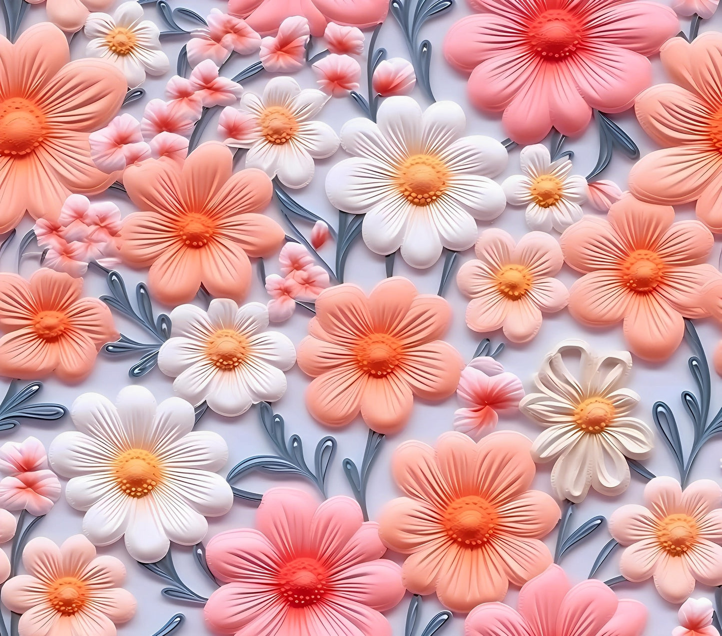 3D - Peaches & Cream in Bloom