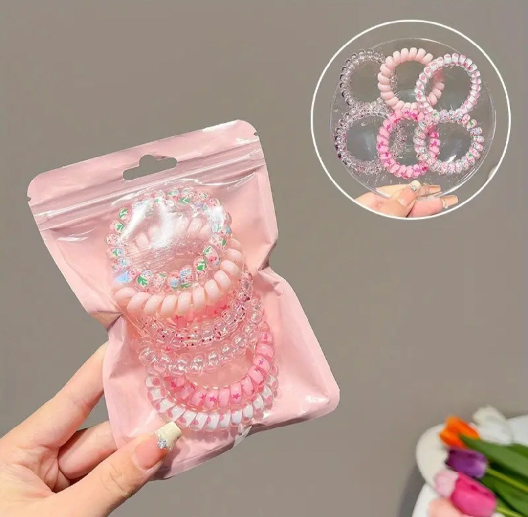Telephone Cord Hair Ties