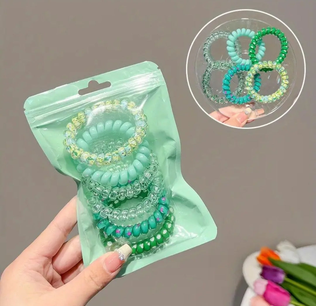 Telephone Cord Hair Ties