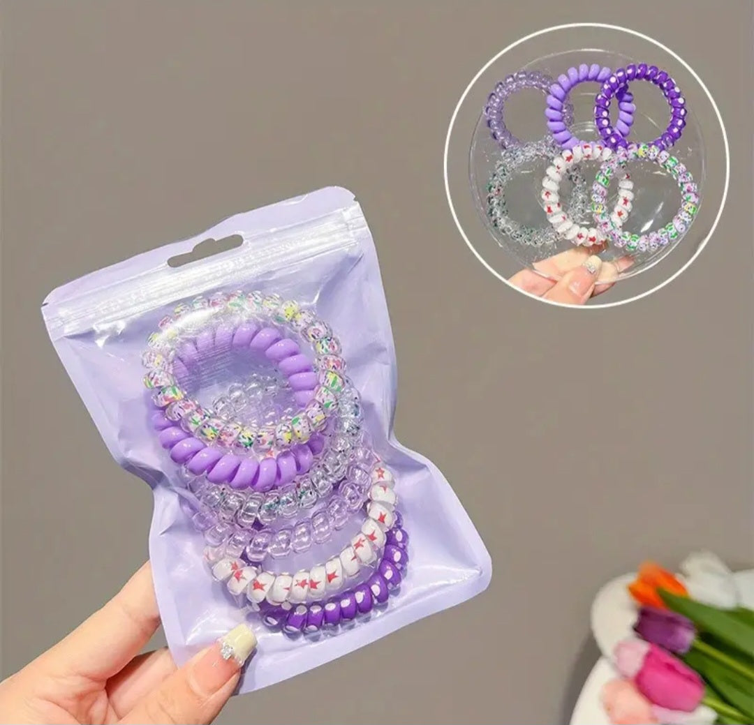 Telephone Cord Hair Ties