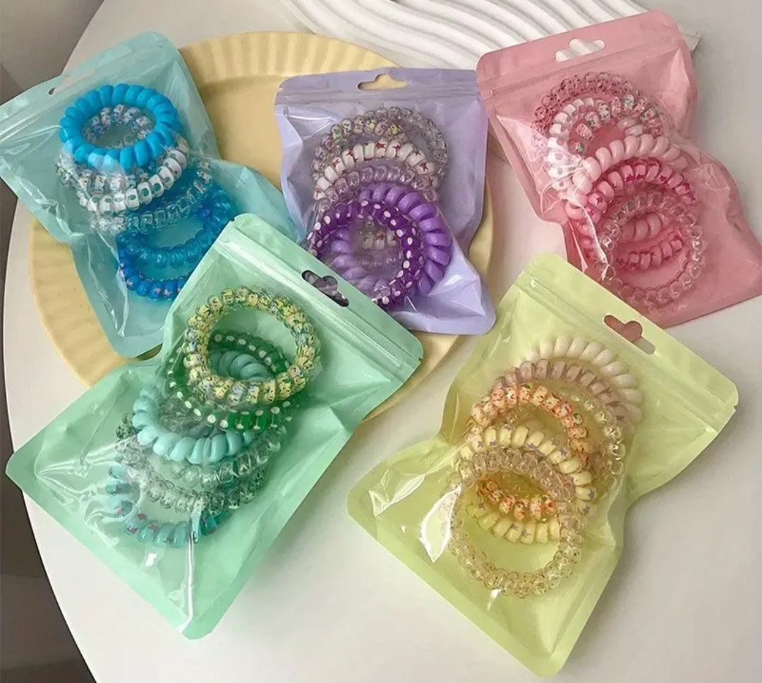 Telephone Cord Hair Ties