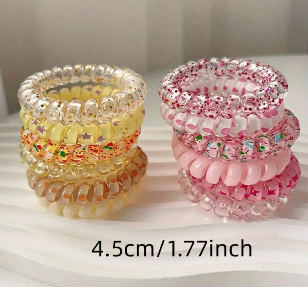 Telephone Cord Hair Ties