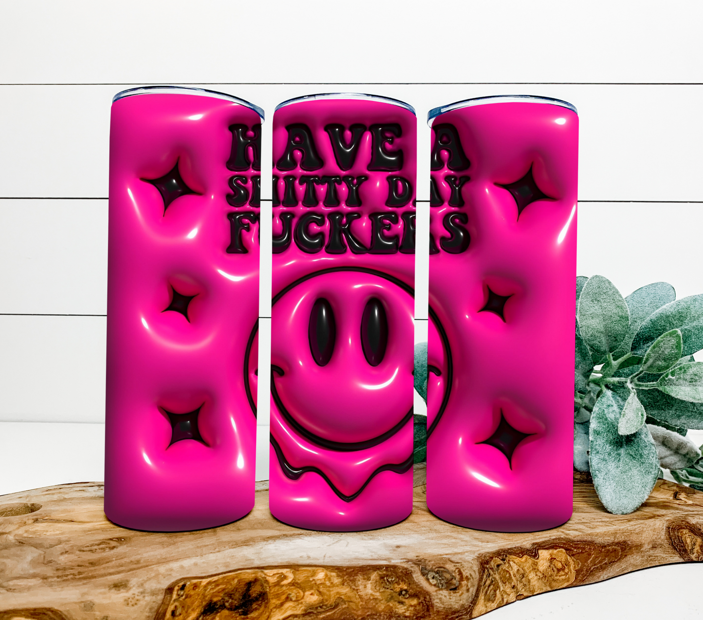 3D - Have a "Nice" Day in Hot Pink