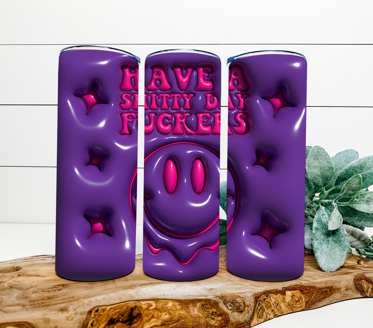 3D - Have a "Nice" Day in Purple