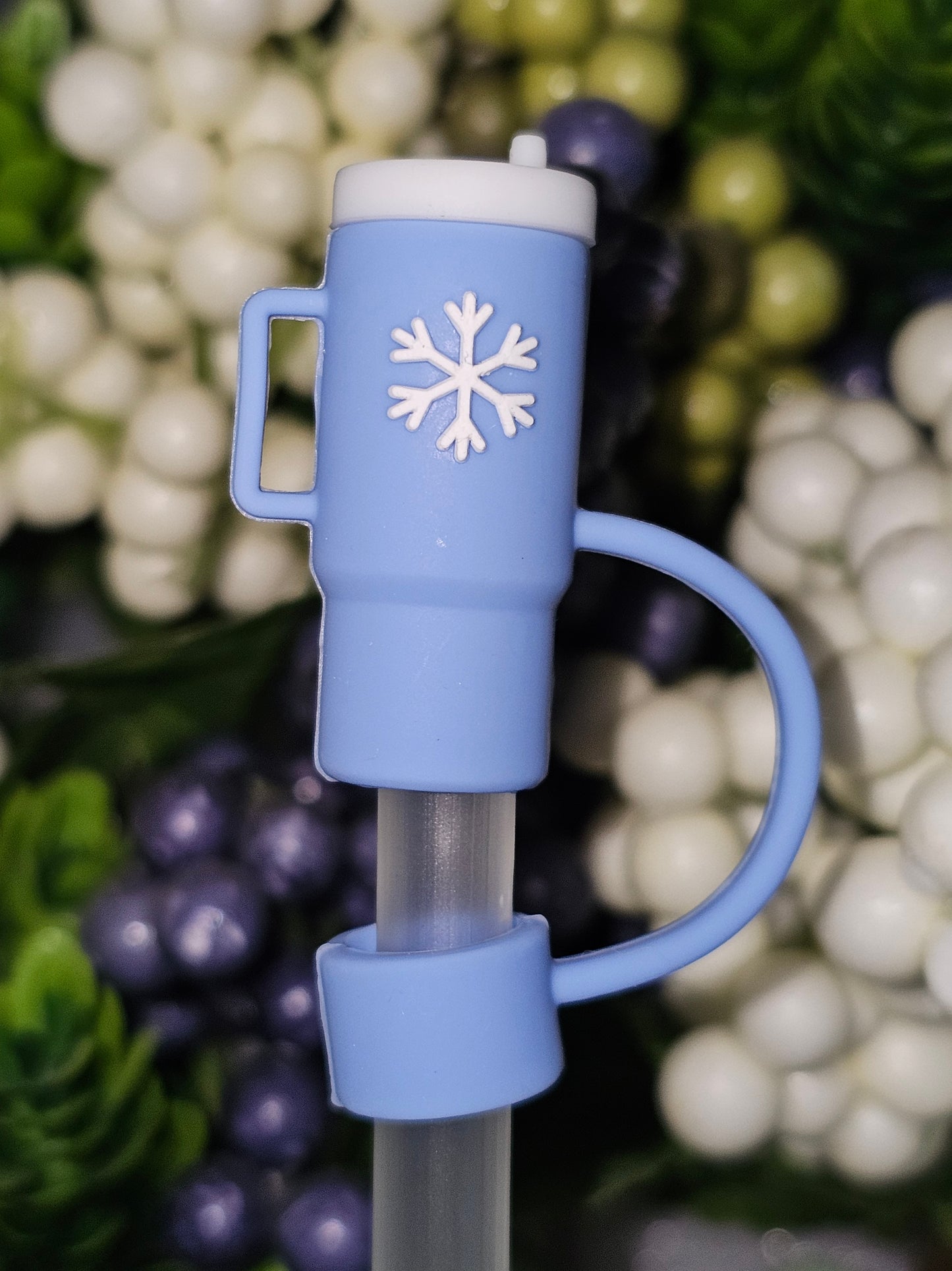 Straw Topper 23 (light blue)