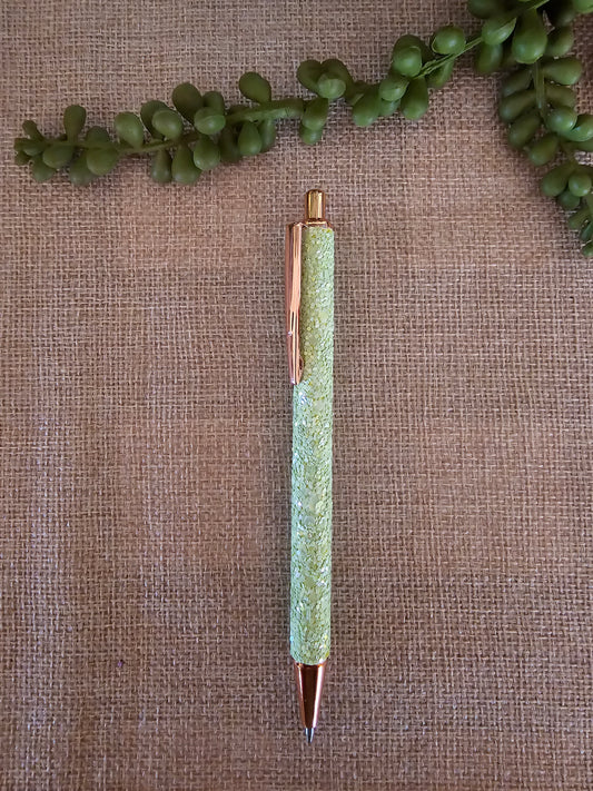 Fancy Glitter Pen - Light Green