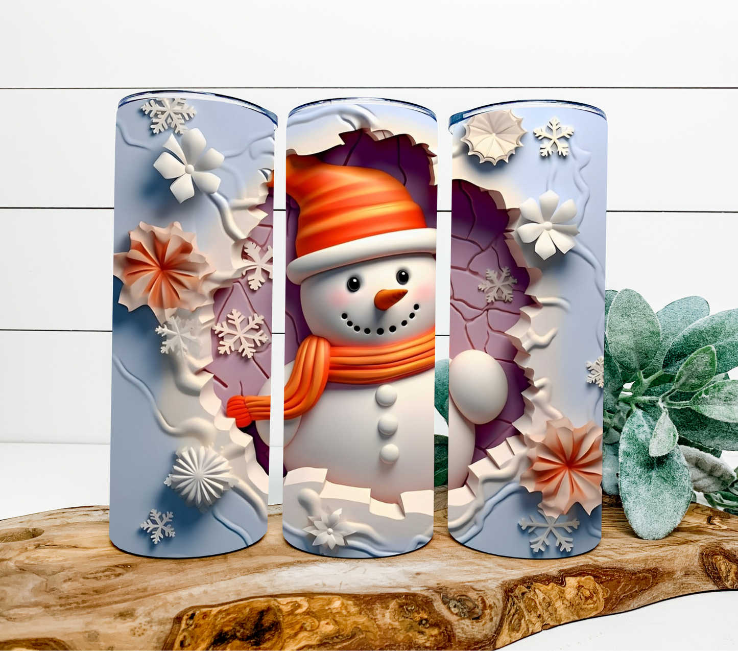 3D - Snowman Break In Two