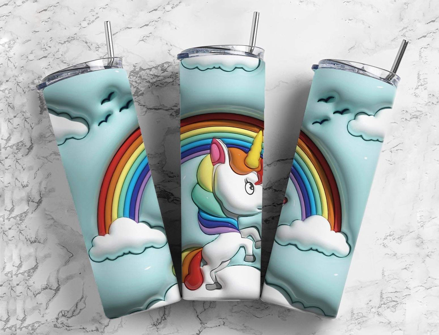 3D - Over the Rainbow Unicorn