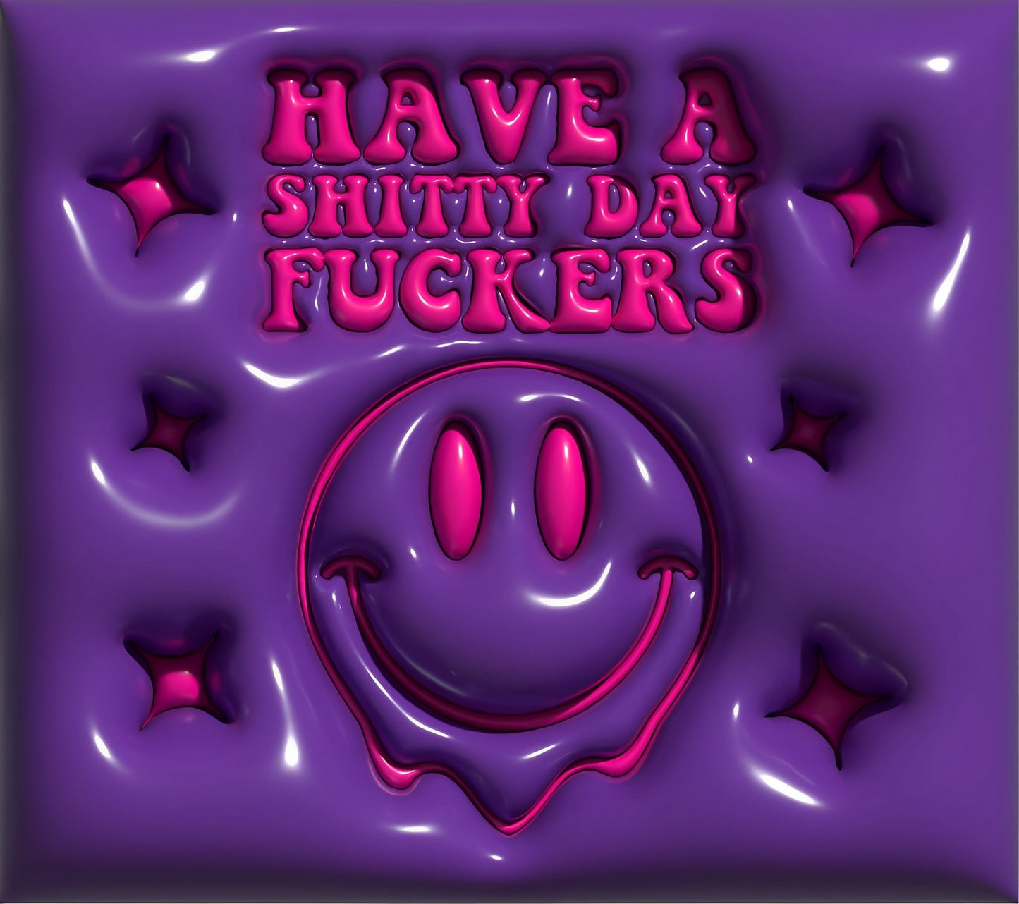 3D - Have a "Nice" Day in Purple