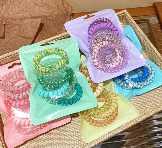 Telephone Cord Hair Ties