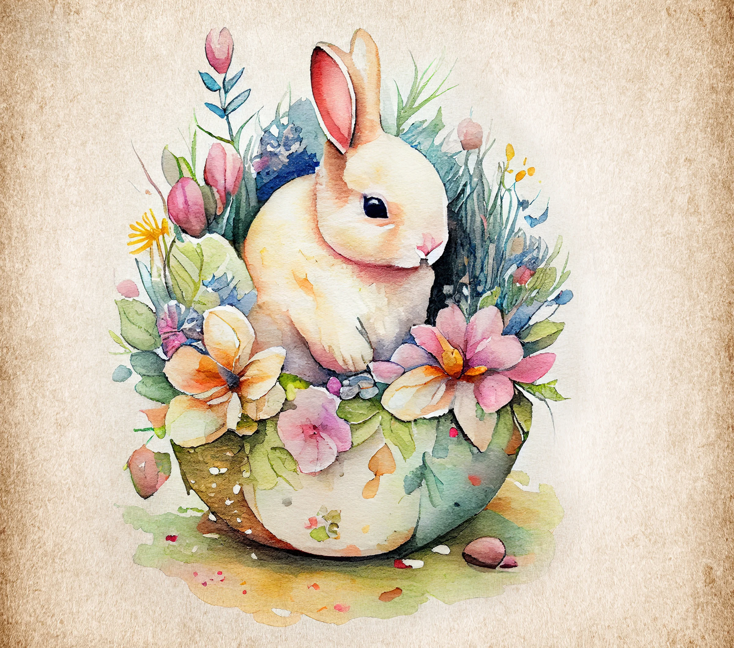 Flower Basket Bunny